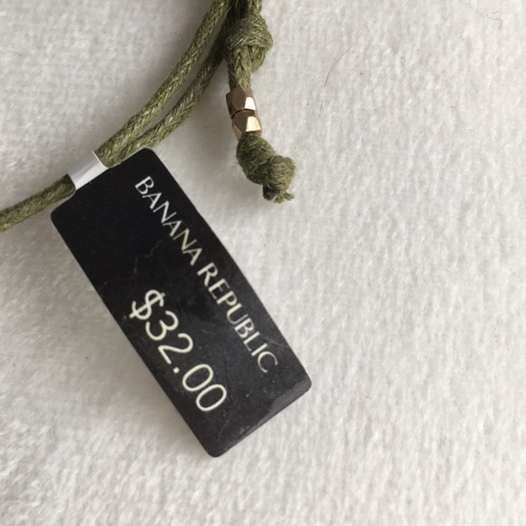 2/$20 NEW Braided cord bracelet green Banana Republic - Picture 3 of 4